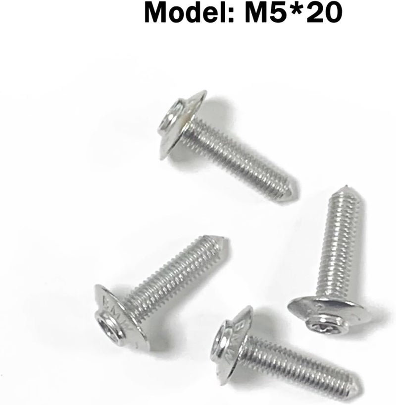 GYMARK Motorcycle Fairing Bolt Kit M5*14 M5*17 M5*20 Universal Screws for BMW R1200GS F700GS F800R G650GS K1600GTL S1000RR F850GS F750GS F900R C400X C600 Replacement Accessories (B - M5*20) - Image 2